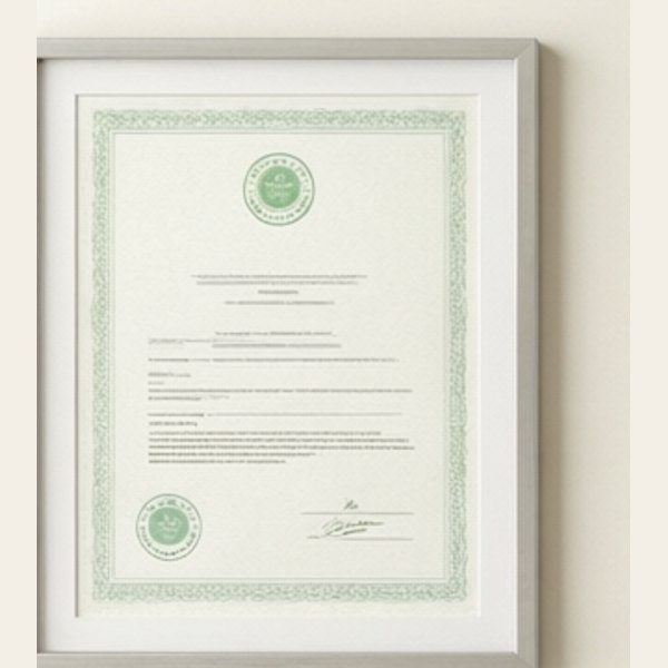ISO 9001 certificate